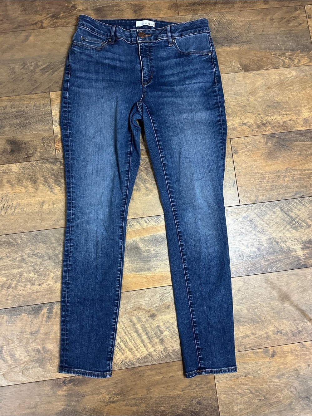 LOFT Dark Blue Women’s “Curvy Skinny” Jeans, Size 29 (8), EUC
